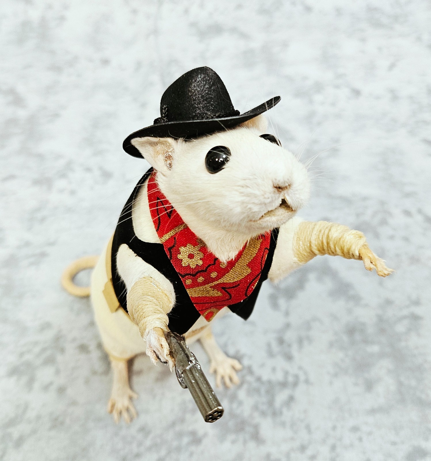 Rat Taxidermy Cowboy Sheriff Rat
