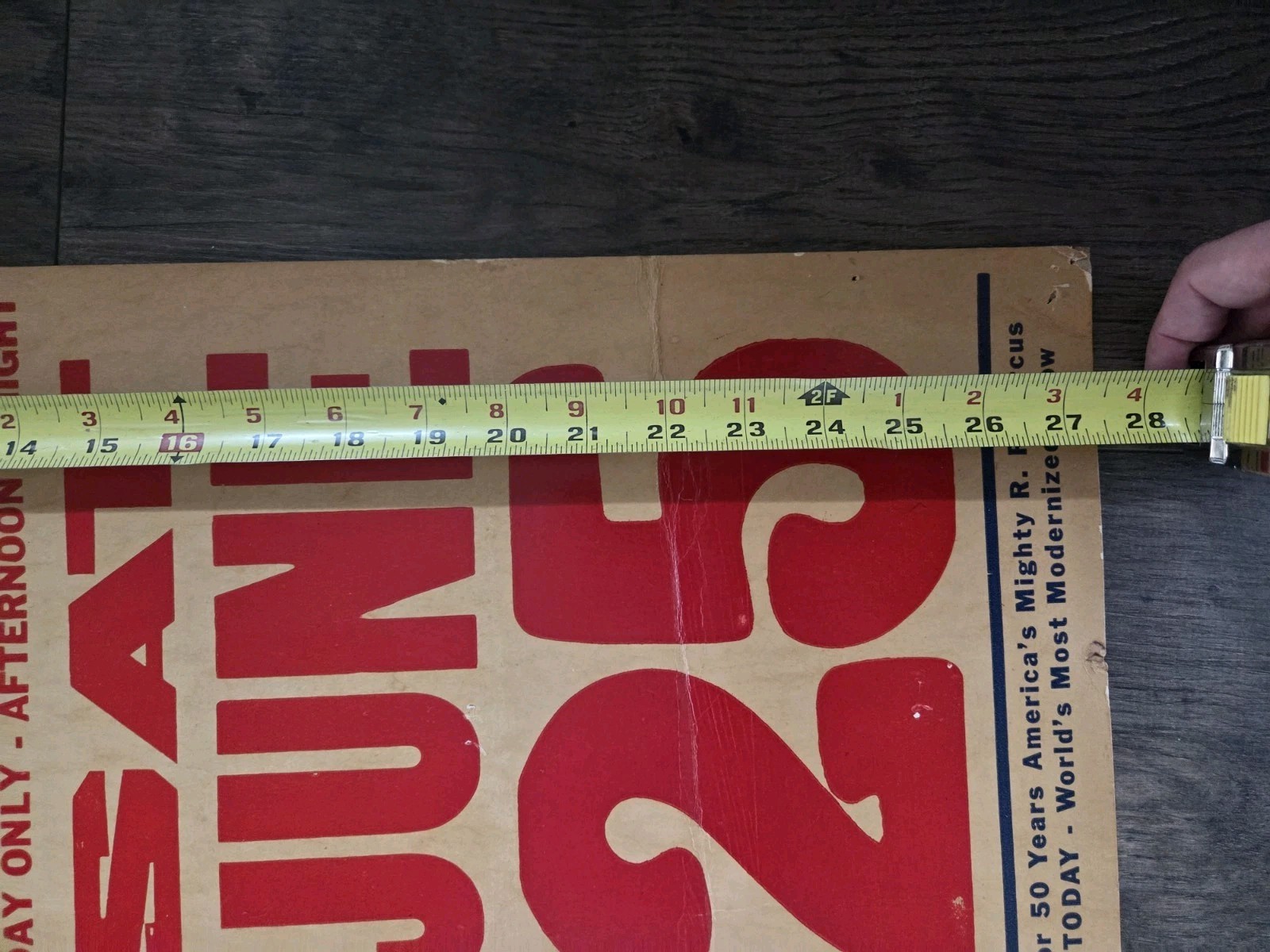 Vintage Harris Bros 3 Ring Circus Poster