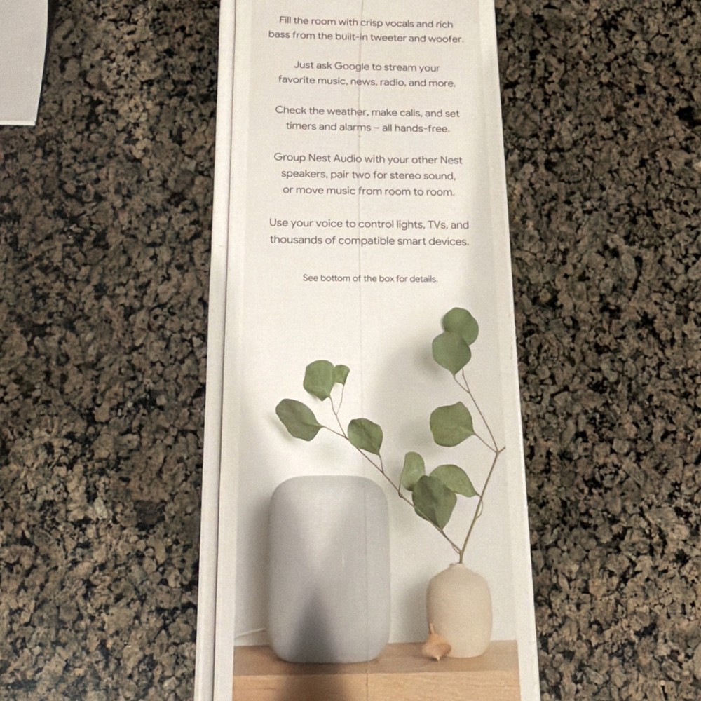 Google Nest Audio Smart Speaker - Chalk