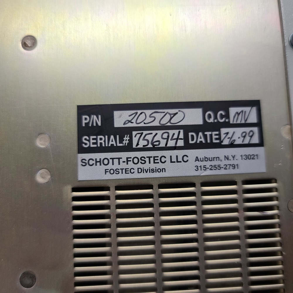 Fostec 20500 Ace EKE Fiber Optic Light Source / Illuminator