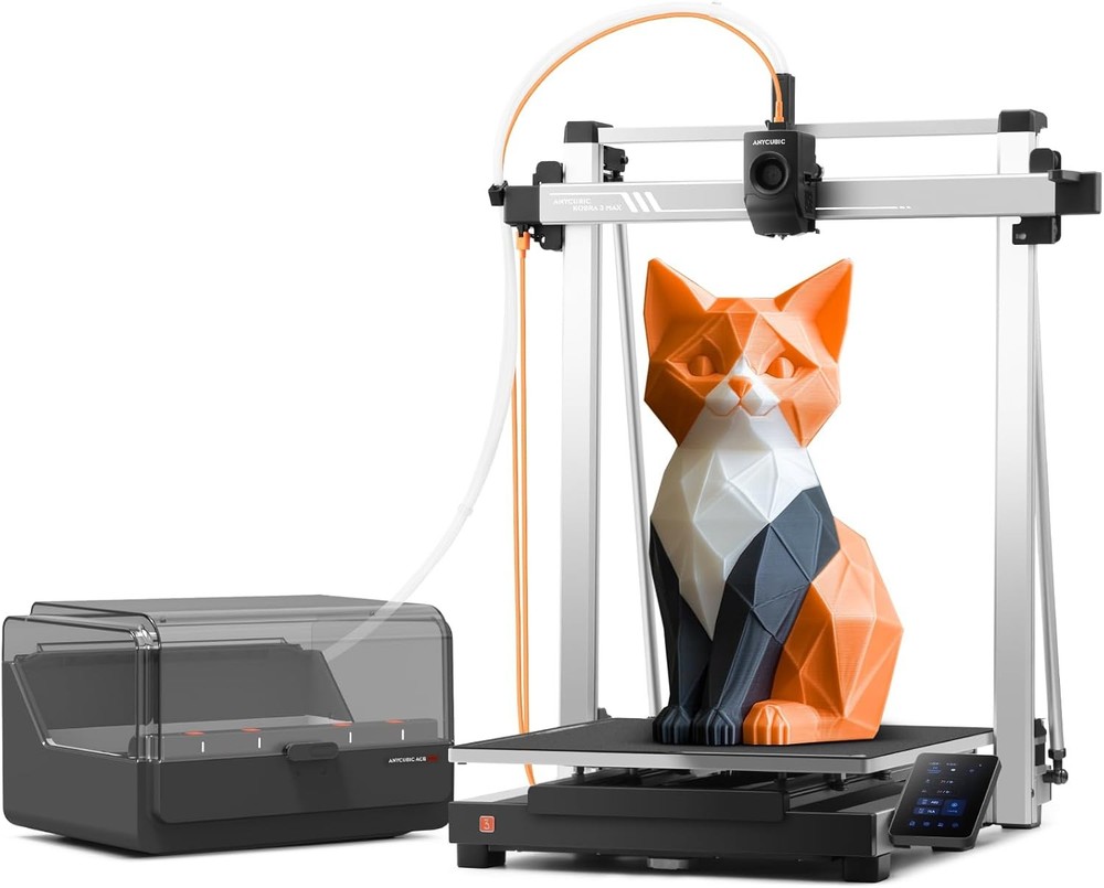 ANYCUBIC Kobra 3 Max Combo 3D Printer with Multi Color Support & Auto Leveling