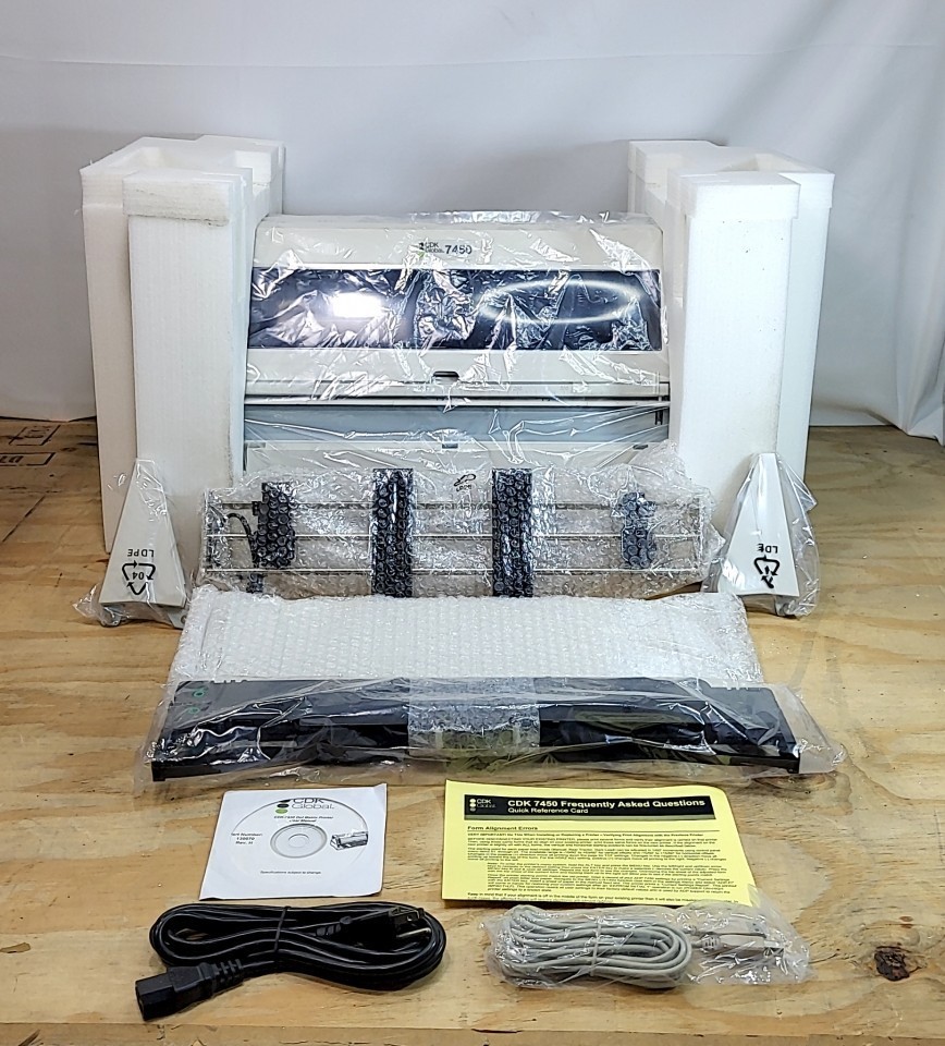 NEW OPEN BOX CDK GLOBAL accel-7450t Large Format Dot Matrix Printer