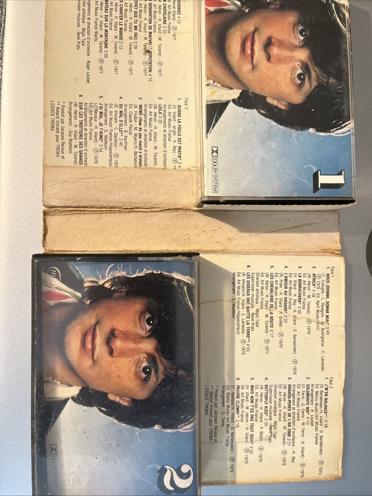 Herb Vilard 2 Cassettes Case Only No Tapes!