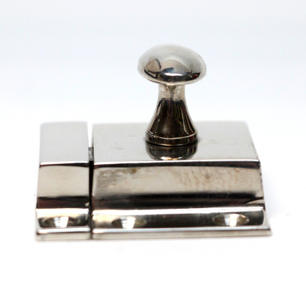 Vintage Chrome Plated Brass Cabinet Latch