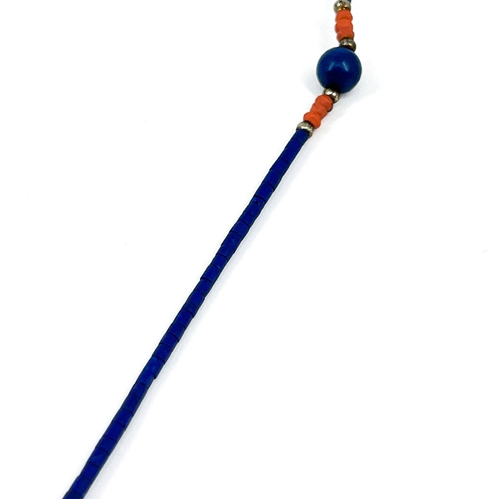 Lapis Stone Tiny Beaded Necklace Afghanistan