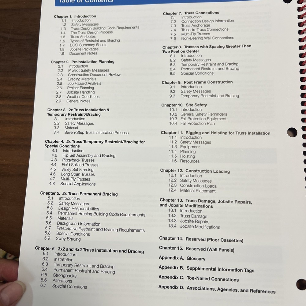 BCSI-2025 Building Component Safety Information 3rd Edition 2025 Ring Bound