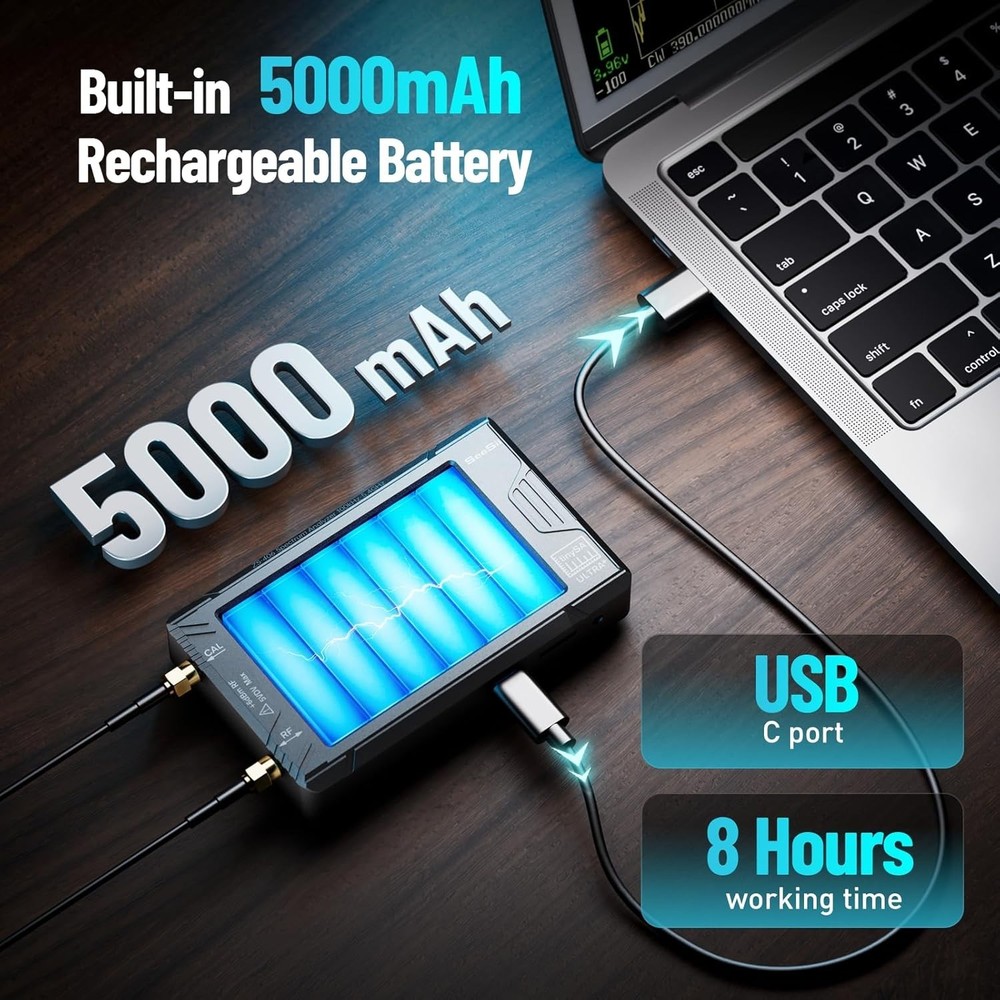Lightweight Frequency Analyzer with Quick Measurement Capabilities and 32GB Card