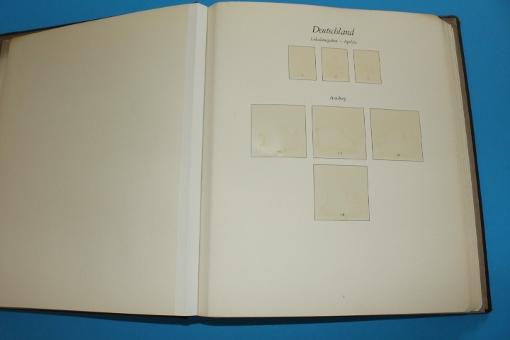 Germany Locals 1945 Hingeless Borek Specialty Springback Album BlueLakeStamps