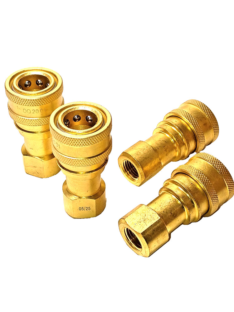 Carpet Cleaning 1/4" Brass Socket Quick Connect