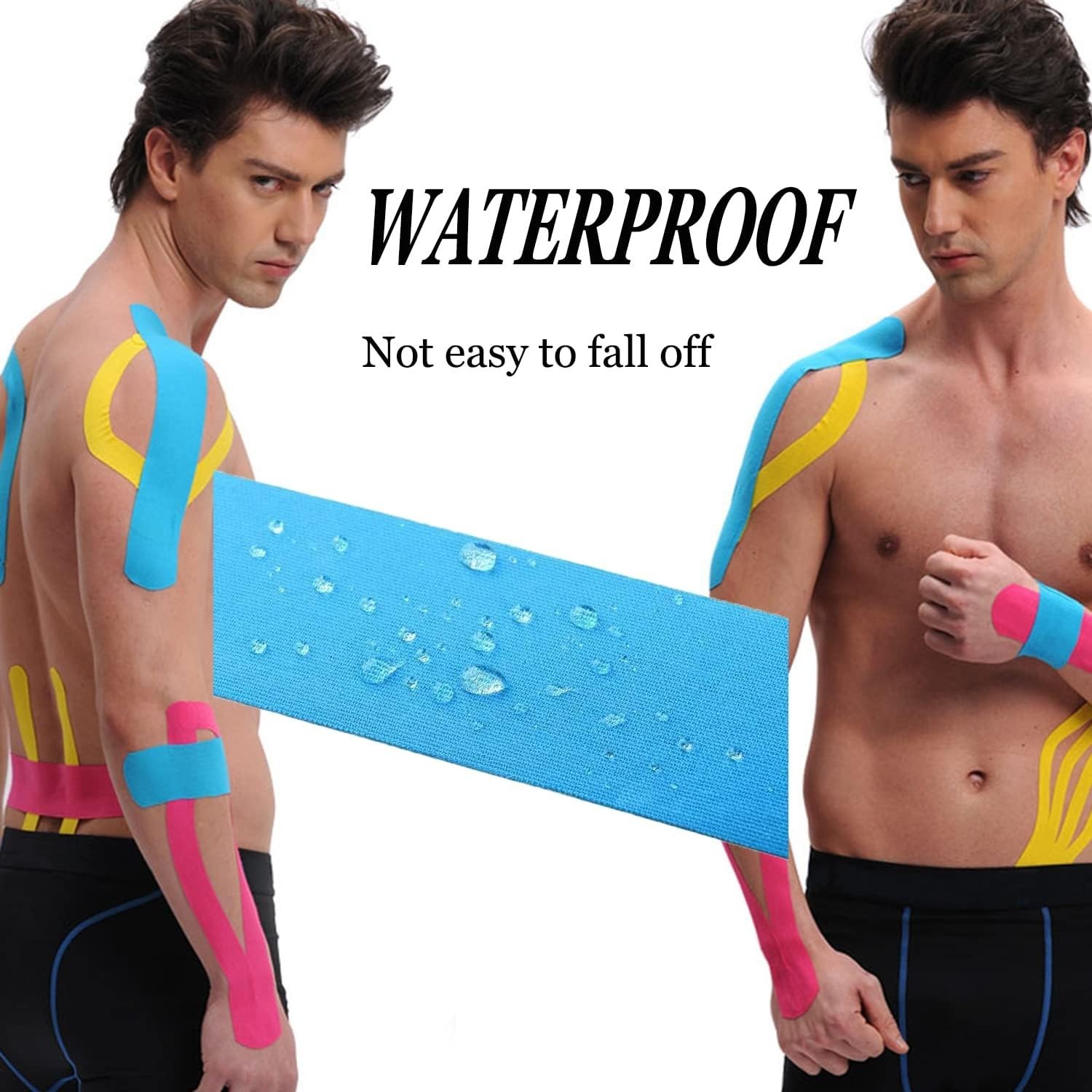 20 Strips KT Tape Cotton 10" Precut Kinesiology Therapeutic Elastic Sports Roll