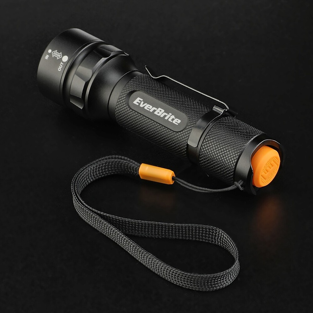 EverBrite 150 Lumen Mini LED Flashlight 3Lighting Mode Zoomable Adjustable Focus