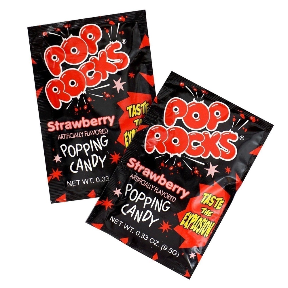 Pop Rocks Strawberry, 24 Pack, Popping Candy, Fun Candy