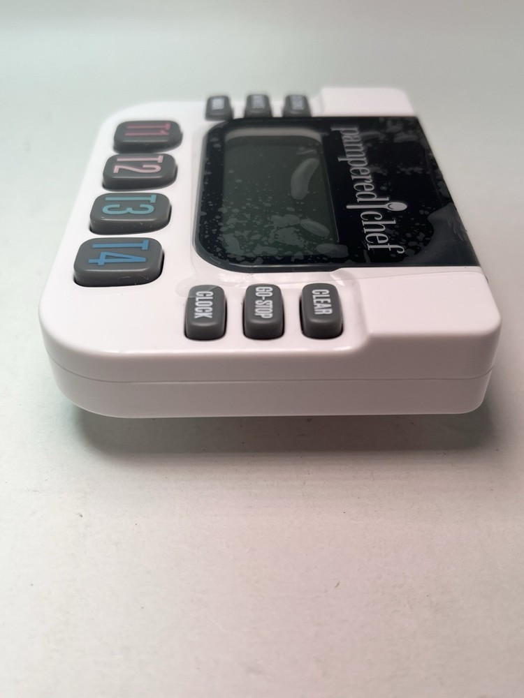 The Pampered Chef Digital Kitchen White Timer Model 100479 TIMER ONLY