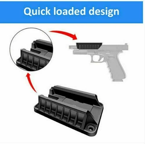 Magnetic Gun Mount Holster for Flat Top Handguns – Concealed QuickDraw Holder
