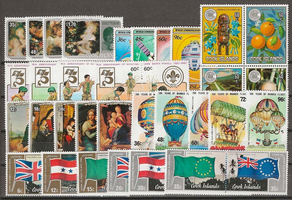 COOK ISLANDS 1982/84  "Commemorative Sets" MNH
