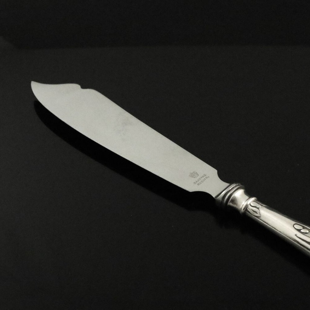 Heimbürger Silver Cake Knife - Mistletoe / Mistelten