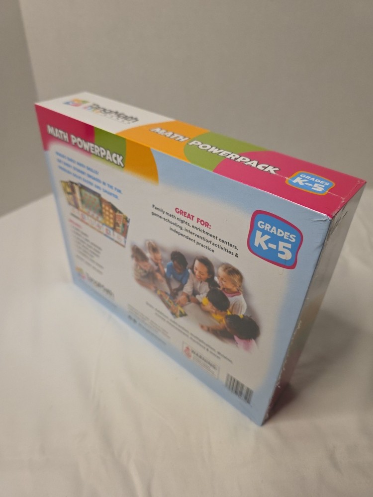 TangMath Math Powerpack – 10 Game Learning Kit for Grades K–5 Brand New Sealed