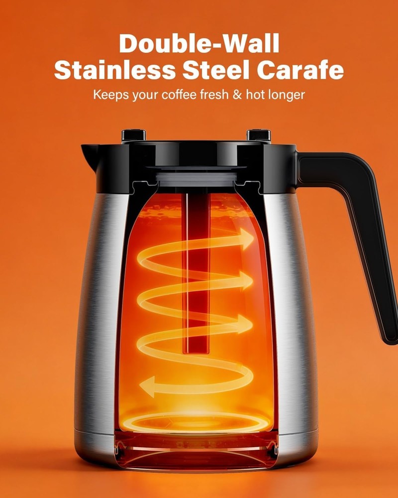 SHARDOR Programmable 5 Cup Drip Coffee Maker, Single Serve Hot & Iced Coffee Mac