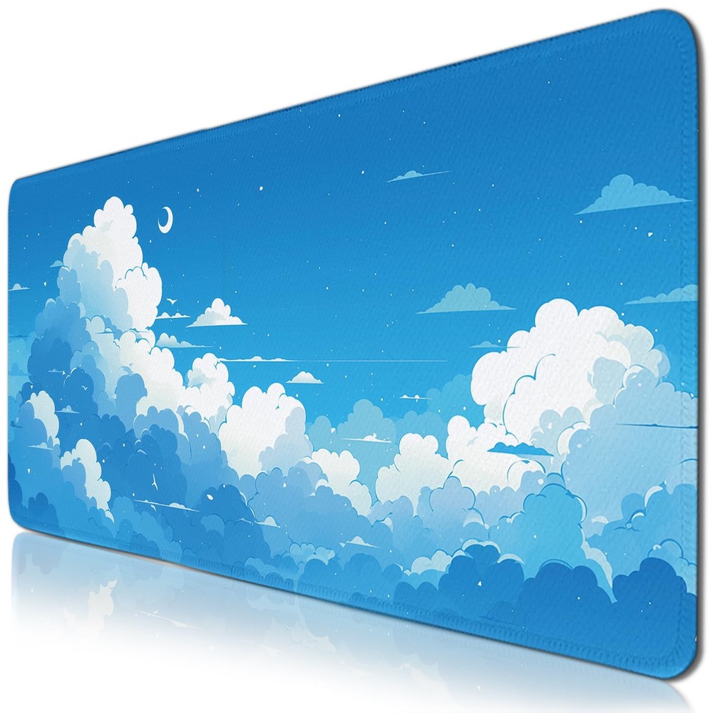 Cloud Gaming Mouse Pads Large, Cloud Aesthetics Mousepad with Non Slip Base S...