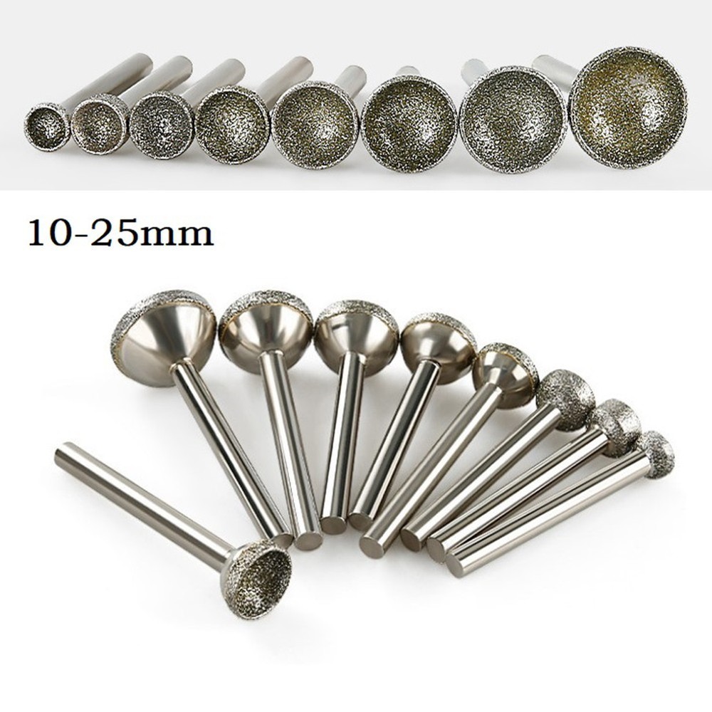 Efficient and Precise Diamond Mounted Point Spherical Concave Head Grinding Bit