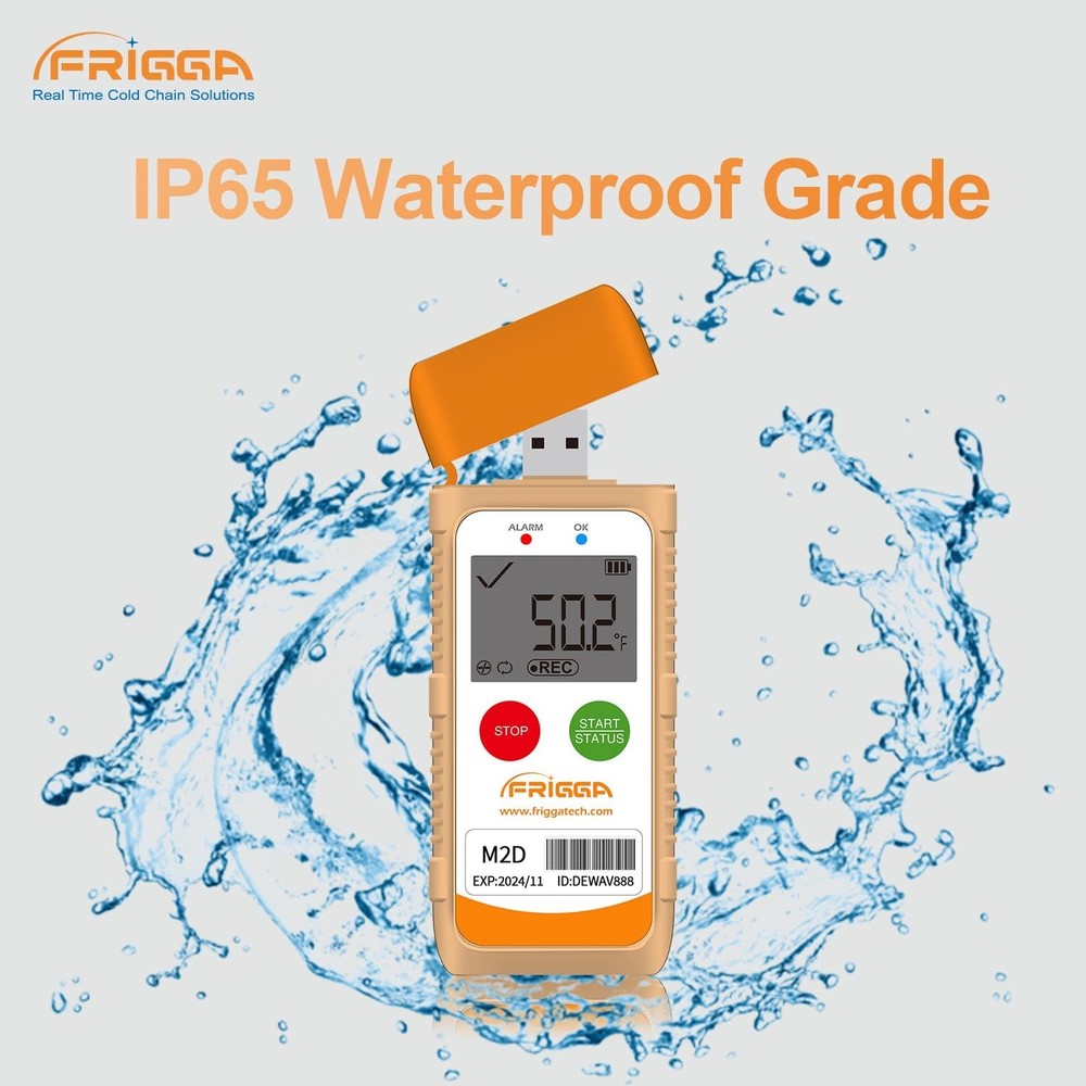 Frigga M2D Reusable Temperature Data Logger Multi-Use USB Digital Temperature Re