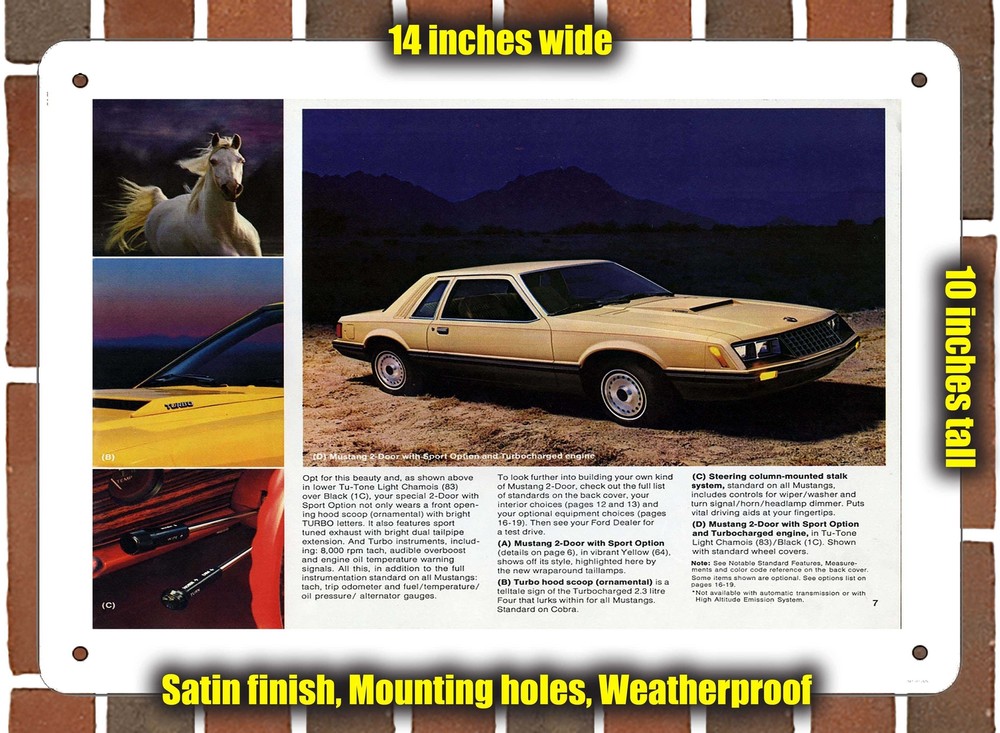 Metal Sign - 1979 Ford Mustang (Sign Variant #05)
