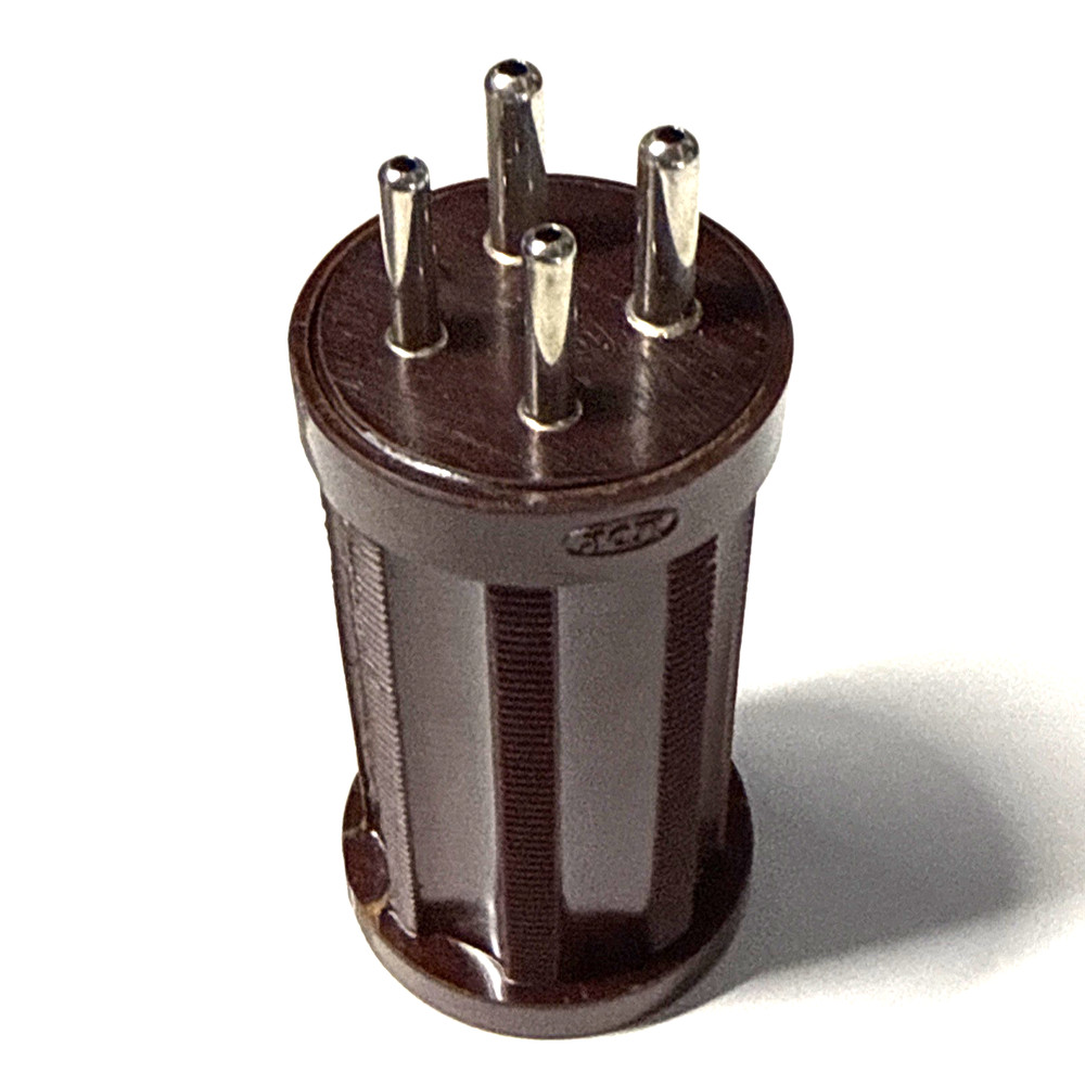 4 pin plug-in coil form Russian made NOS -2 big + 2 small pins