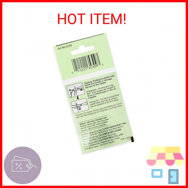 Clover 3142 Yarn Threader,Dark green