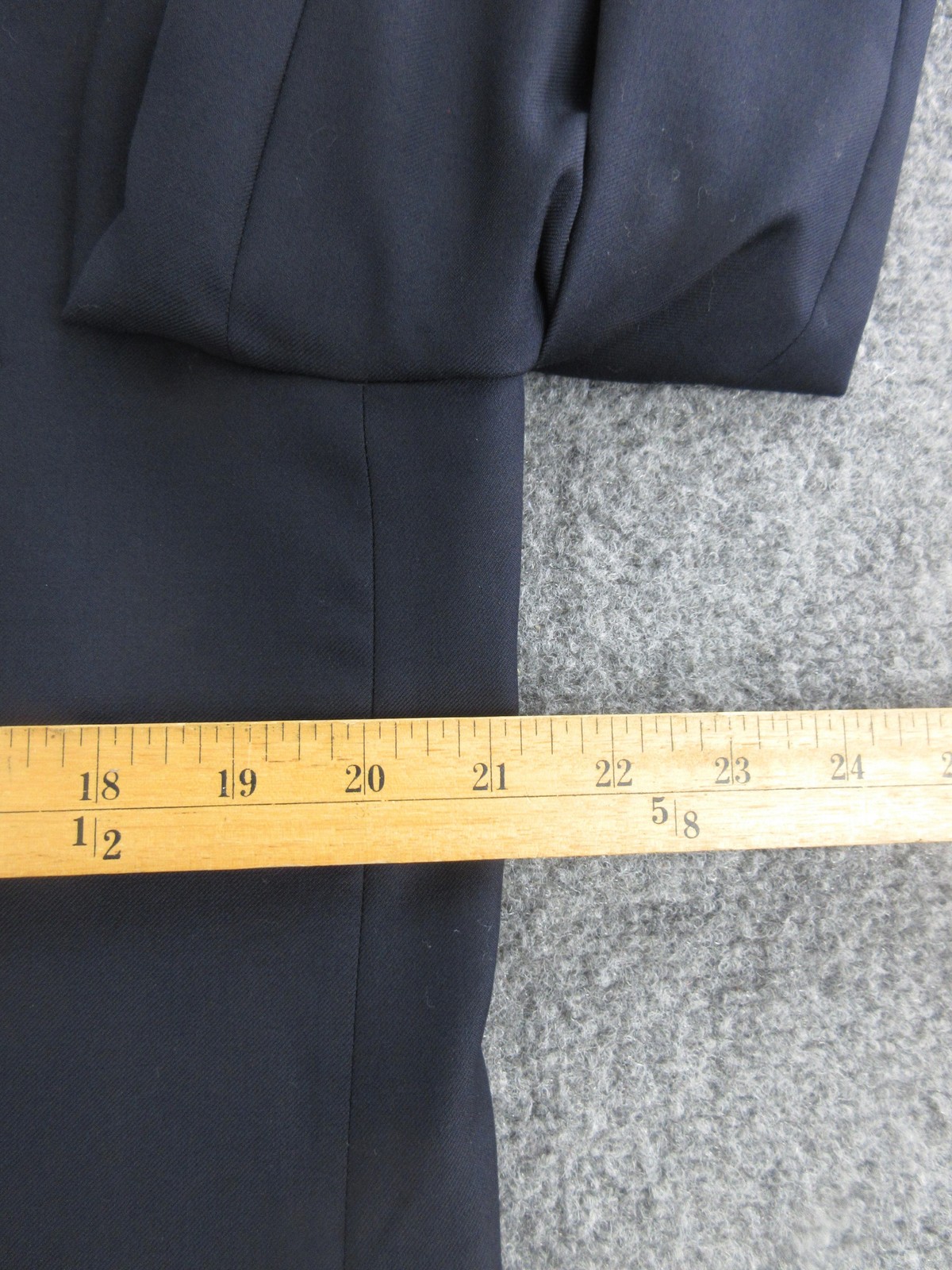 Oxxford Clothes Blazer Mens 44 Blue Super 100s Wool Two Button Sport Coat