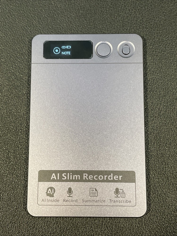 AI-Powered Slim Voice Recorder, Note-Taking, Transcription MagSafe Case
