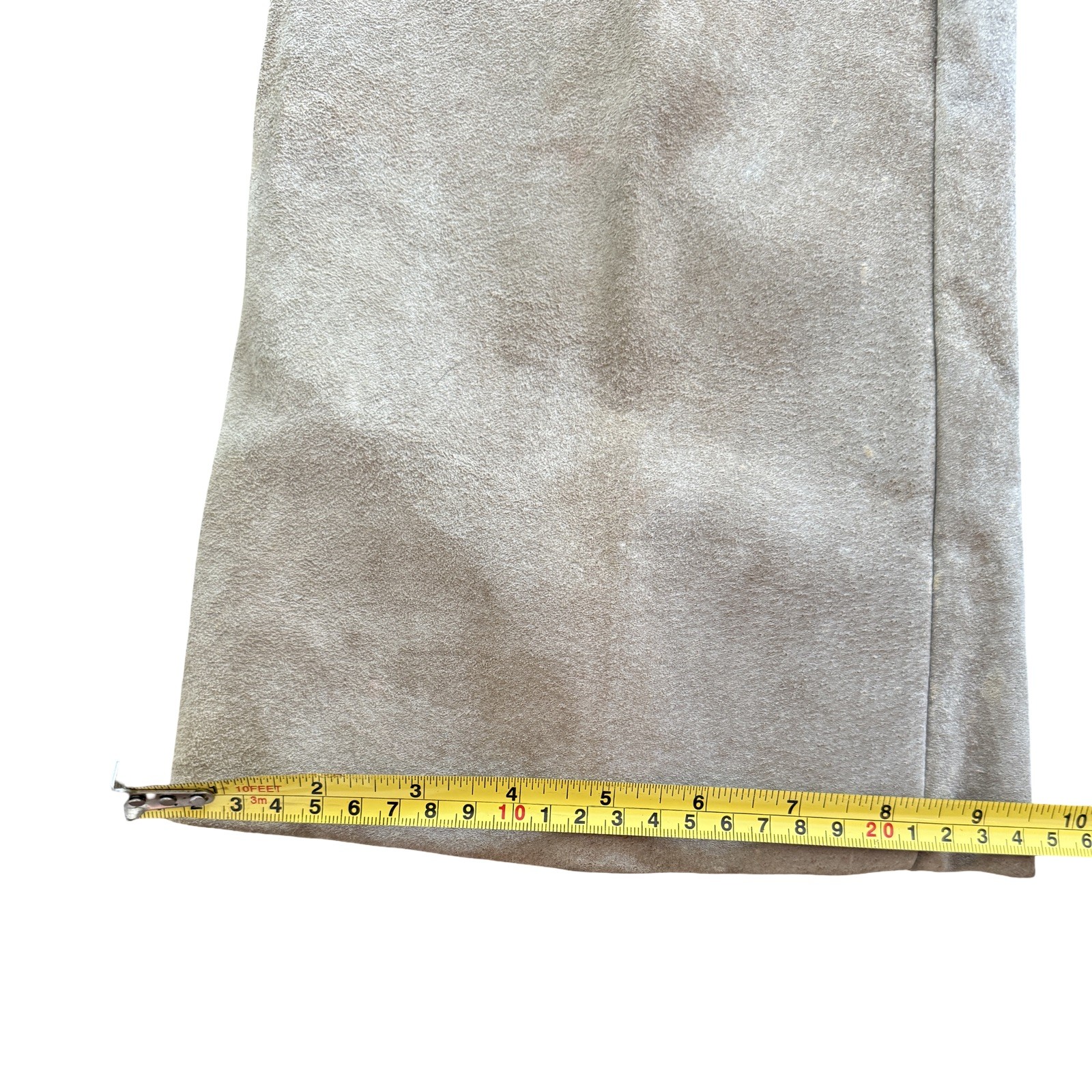 A Robert Lewis Idea Pants Suede Leather Vtg 70s Disco Hippy Flare Leg Mens 34 32