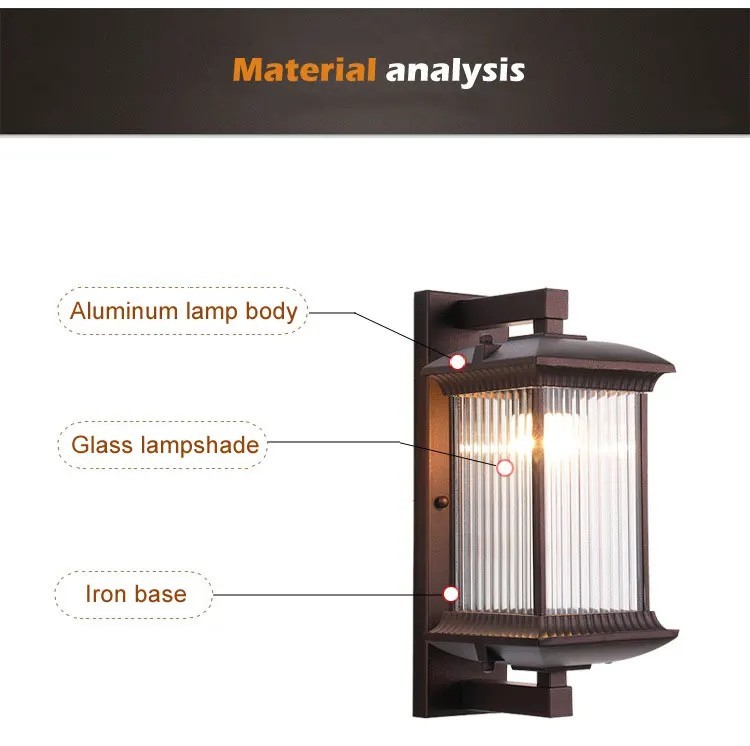 Retro Style Outdoor Wall Lamp