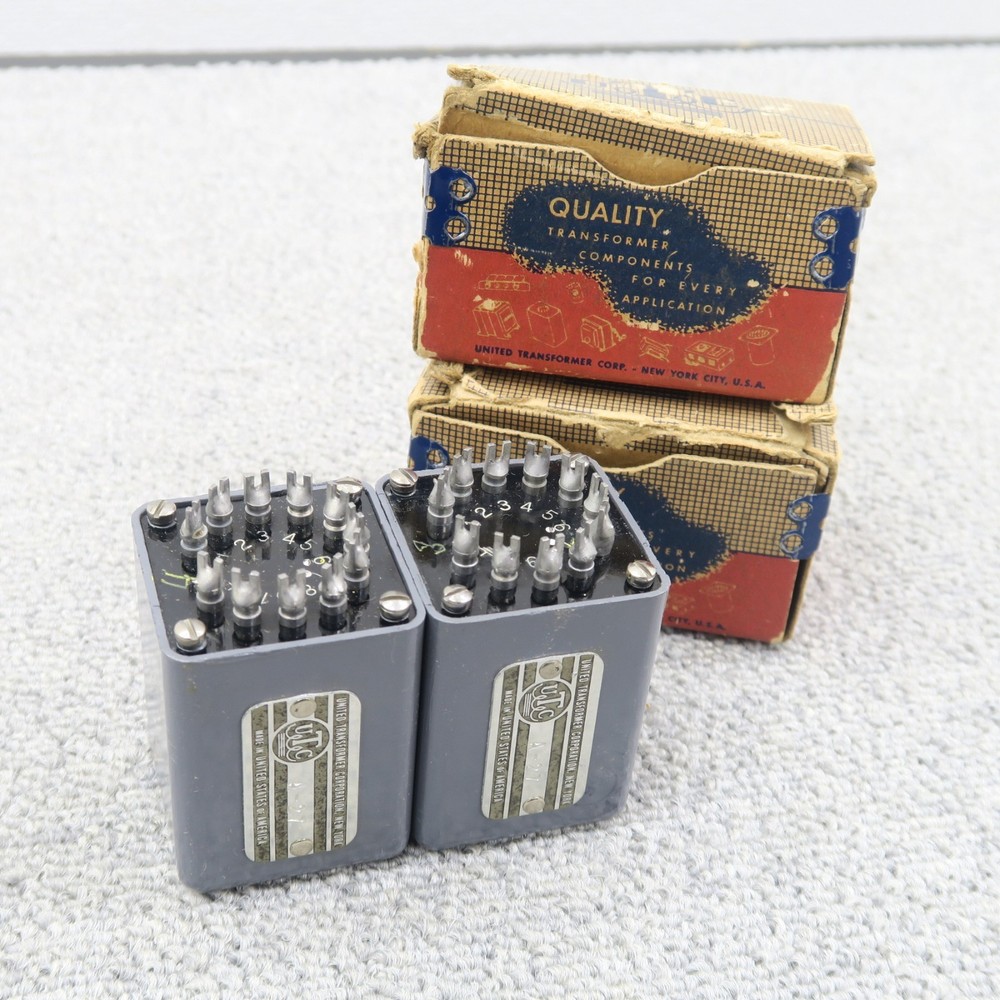 UTC A-27 Line Transformer 2 Units Pair Working JP