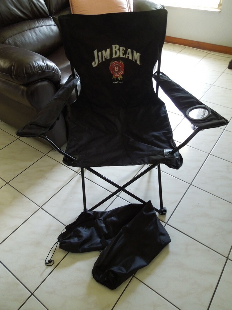 Jim Beam Folding Lawn/Beach Chairs Black