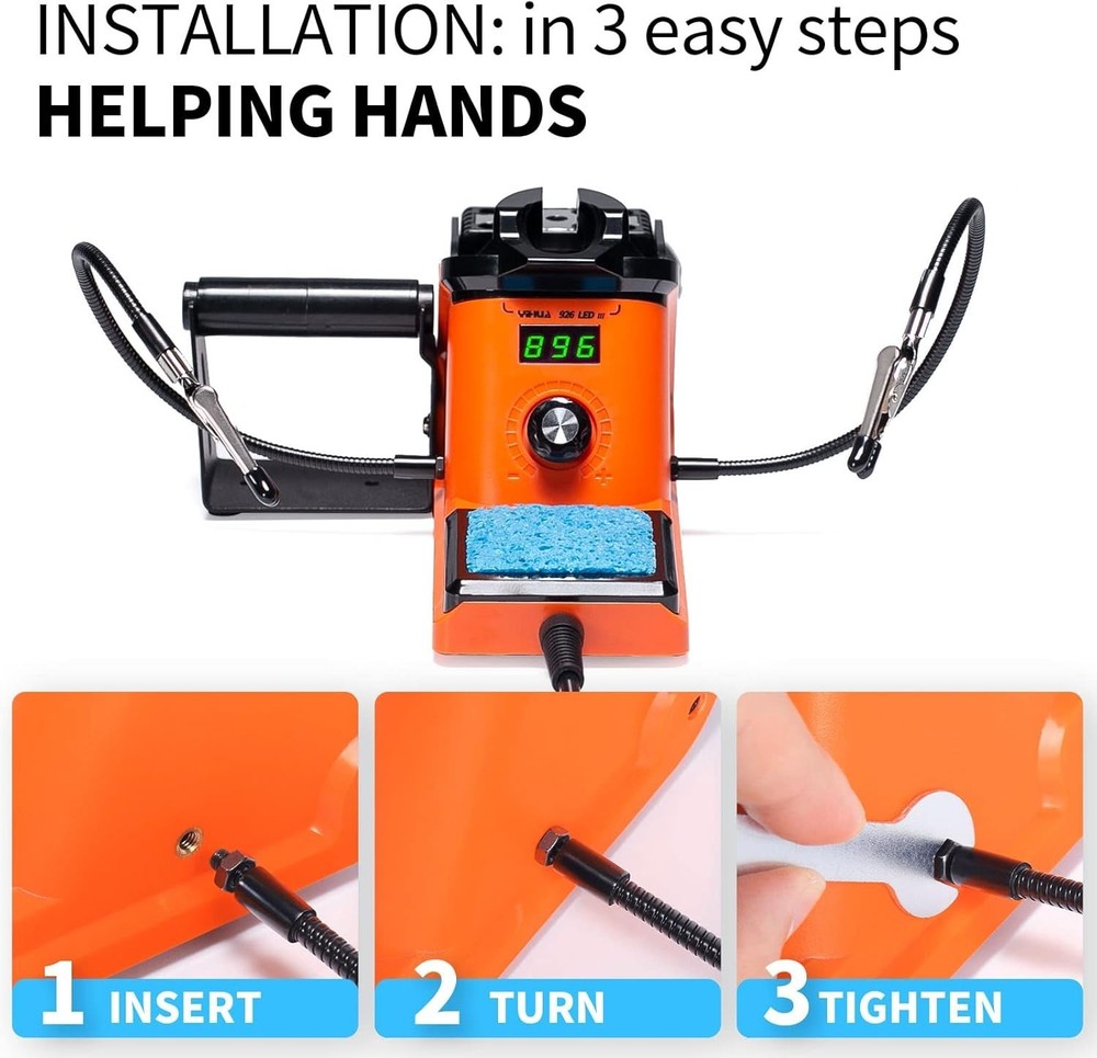LED Display Soldering Iron Station Kit with Adjustable Temperature Control