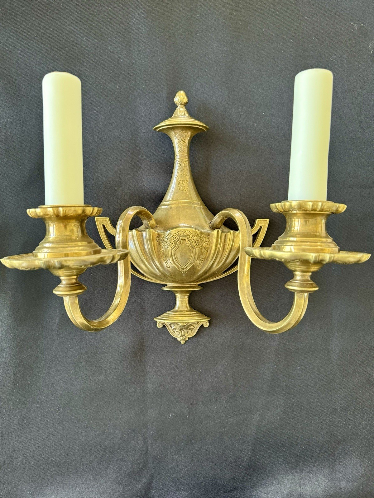 Antique Lighting E.F. Caldwell Bronze Wall Sconces PAIR