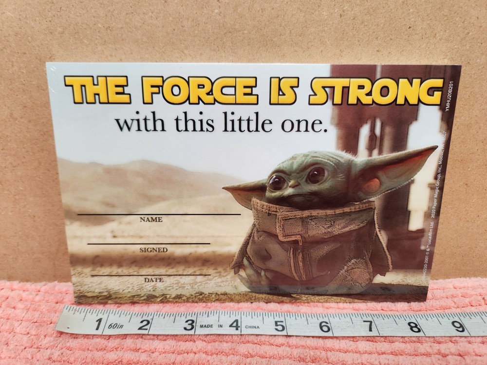 Disney Star Wars Recognition Awards Classroom Teaching Supplies 36 Count SEALED