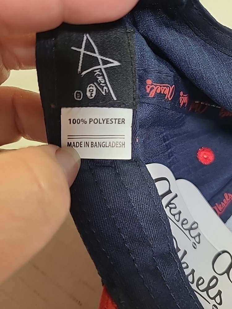 Adjustable Navy Snoman Performance Six Panel Golf Hat By AKSELS