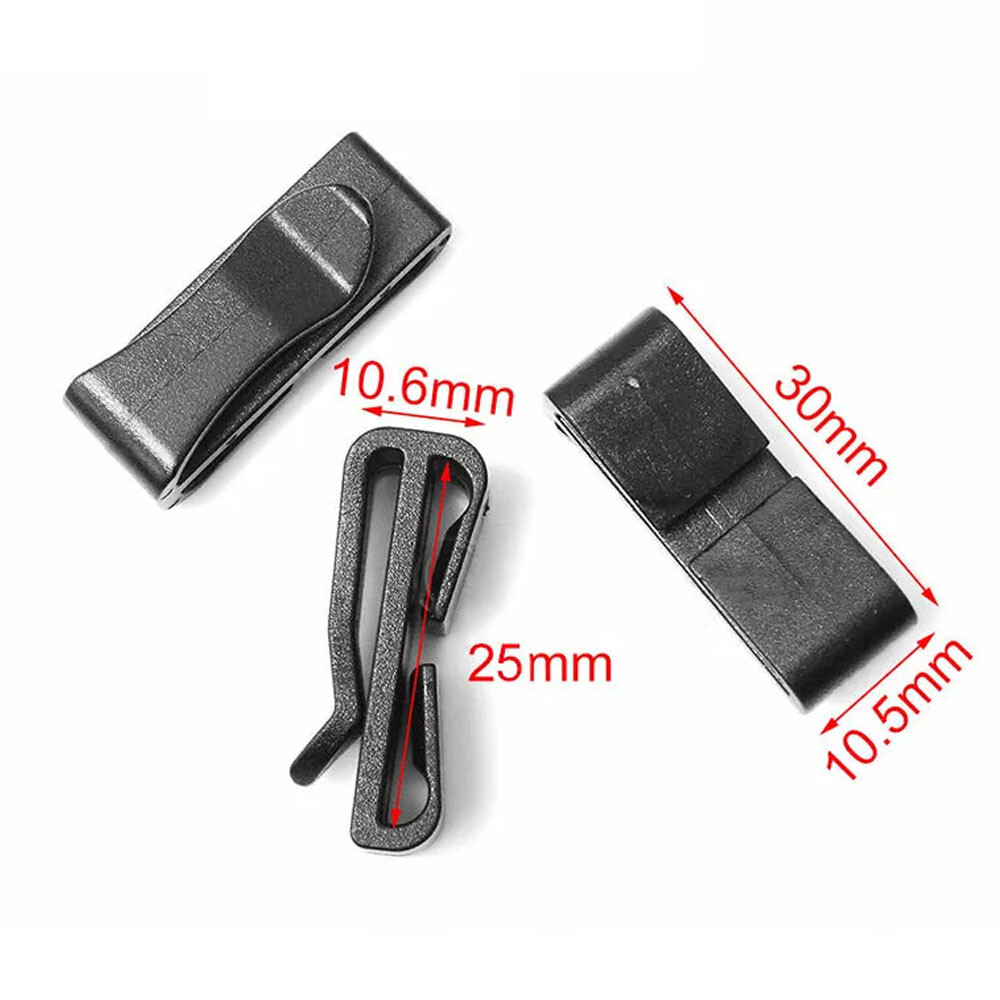 20x1'' Quick-Slip Keeper Buckle Clip MolleTactical Backpack Adjust Webbing Strap