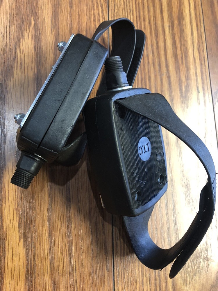 JTC 9/16" Exerciser Bicycle Foot Strap Pedals NOS