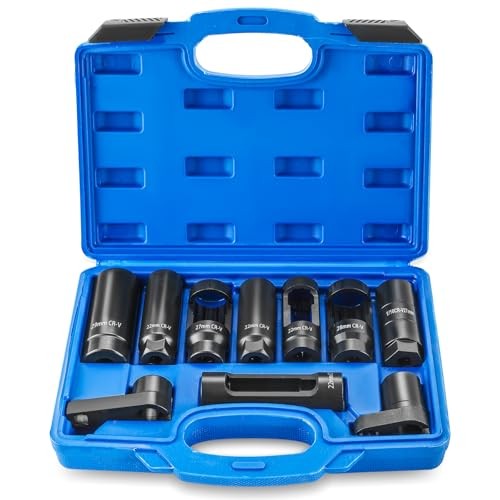 10Pcs Oxygen Sensor Socket Set Sensor Oil Pressure Sending Unit Removal Kit