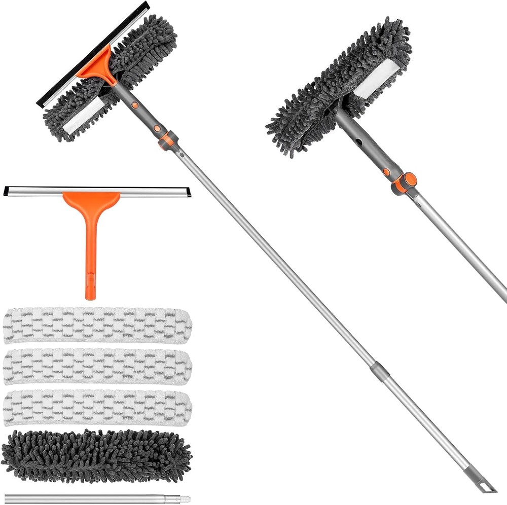 Chabatree Window Squeee Cleaner Set 2-in-1 Window Cleaning Tool with