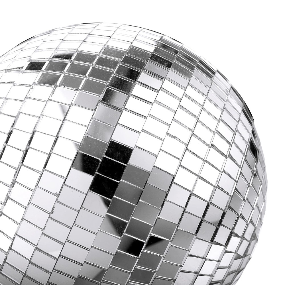 4 Pack Mirror Disco Ball, 6 Inch Cool and Fun Silver Hanging Disco Ball with ...