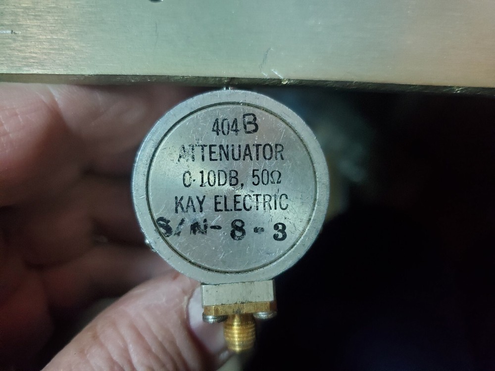 Kay Electric Model 404B Variable Step Attenuator (0dB - 10dB x 1dB Steps) tested