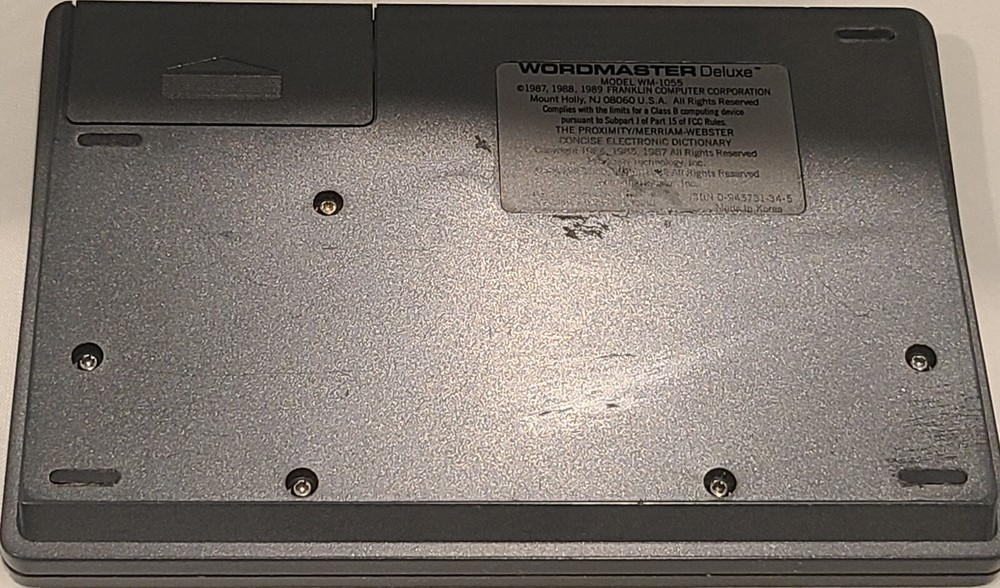 Franklin Wordmaster WM-1055 Deluxe Linguistic Technology -Works great