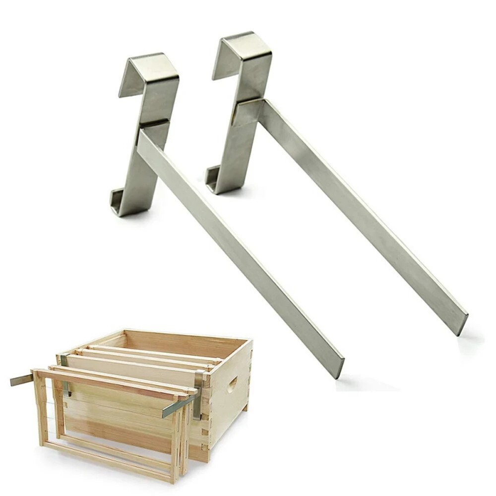 2pcs Accessories Bee Hive Perch Stainless Steel Frame Holder Beekeeping Tools