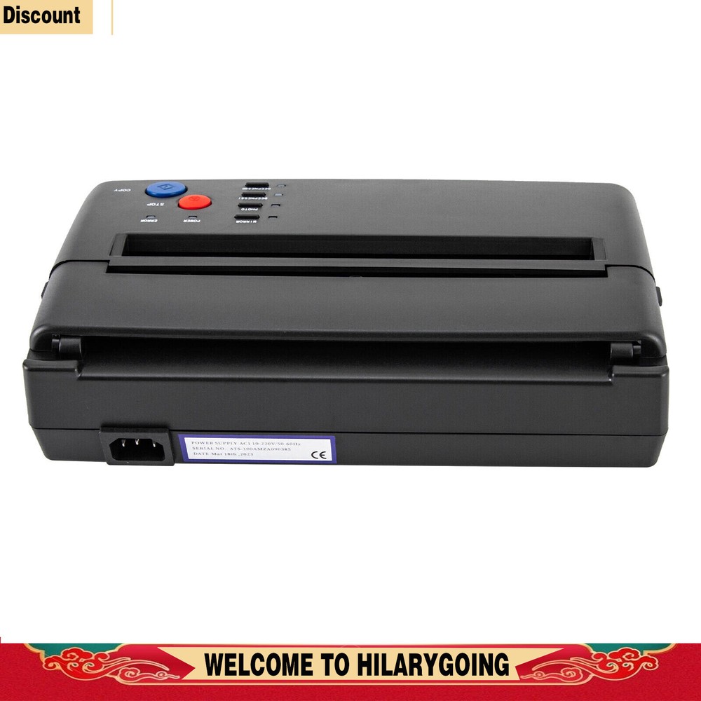 Tattoo Transfer Stencil Copy Machine Stencil Thermal Copier Printer for A4 Paper