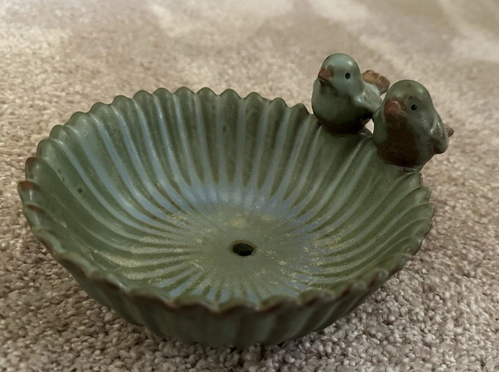 Hand Crafted Pottery Bird Feeder Bowl