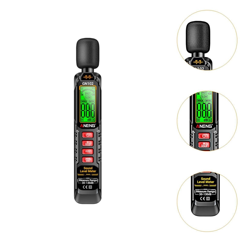 Digital Sound Level Meter Decibel Meter Backlit LCD Display Sound Test Device