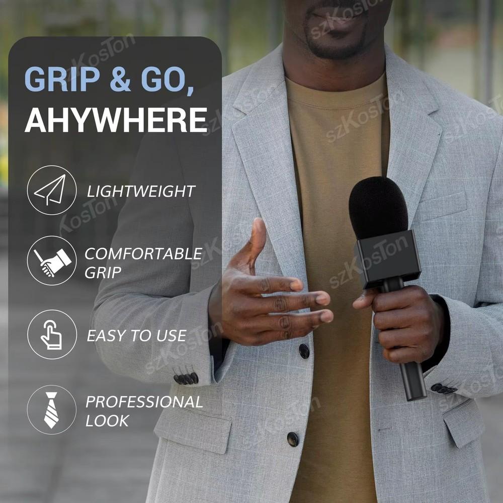 Rhode GO DJI Mic 1,2,3 Interview Handle Adapter - Wireless Microphone Handle